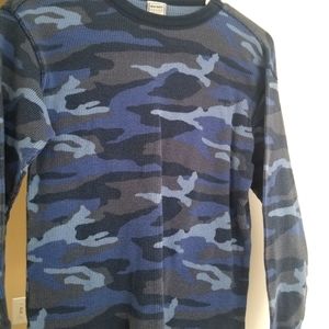 Old Navy Blue Camo long sleeve t-shirt